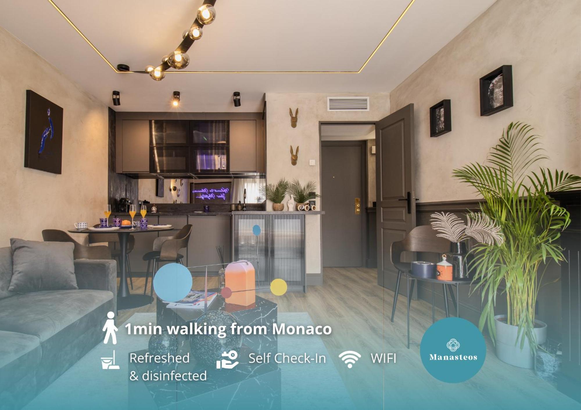 ボーソレイユFrontiere Monaco - Hypercentre - Bxアパートメント エクステリア 写真